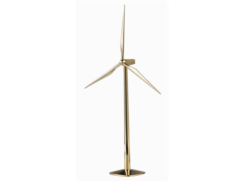Die cast zinc alloy Metal Decorative Wind Turbine Model